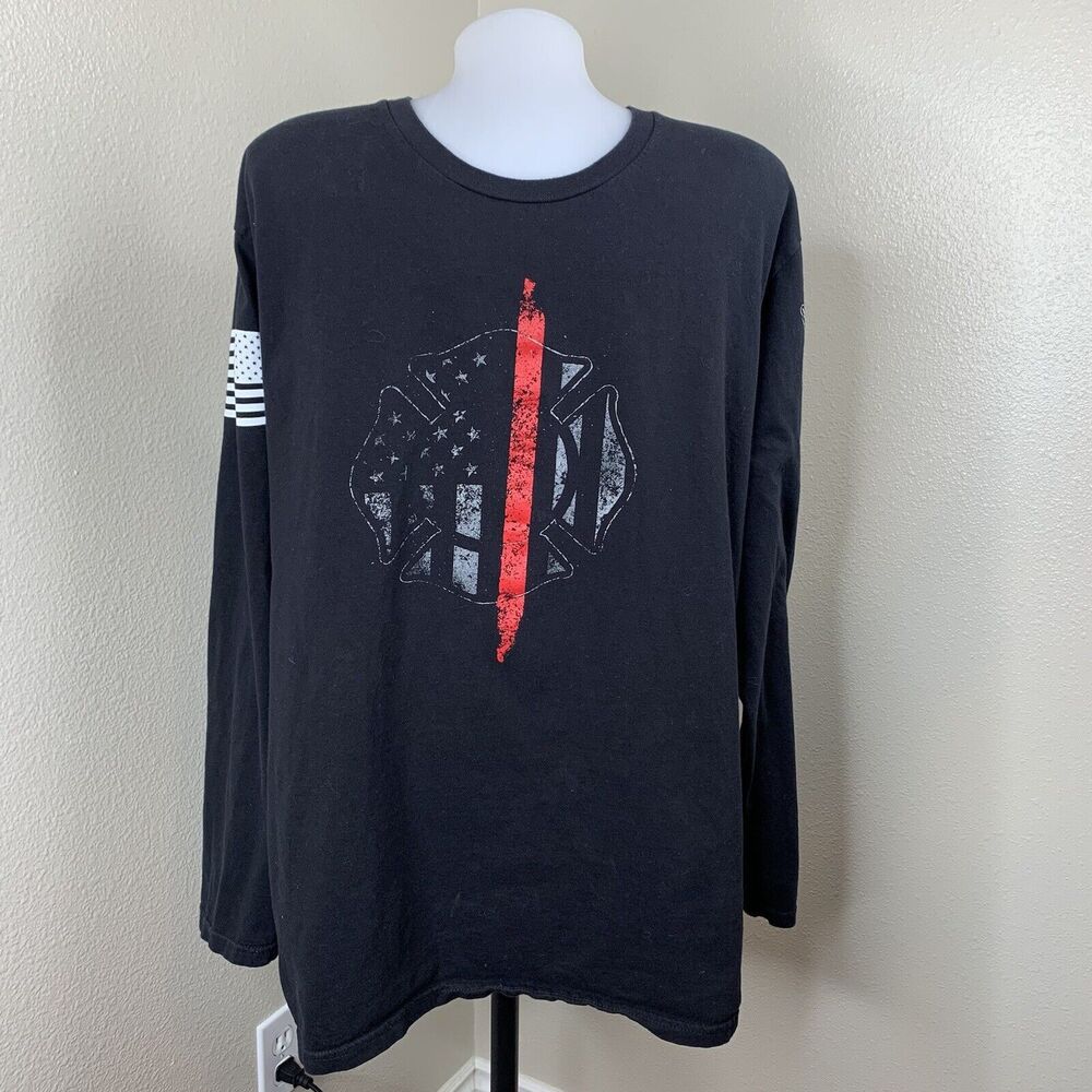 We The People Holsters Cotton Men’s Sz XL L/S Black Shirt Firefighter